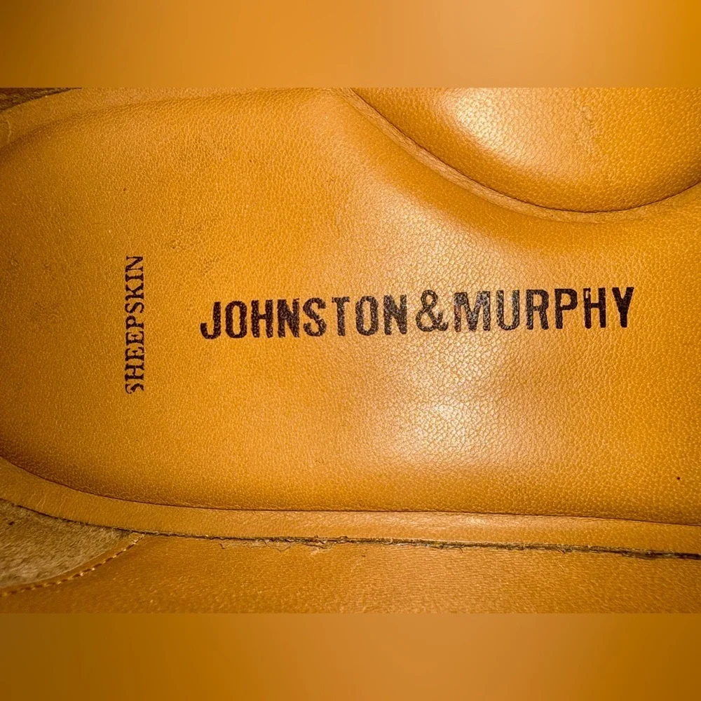 Johnston & Murphy Wingtip Oxford Shoes Brown Leather Men’s 10.5D CLEAN
